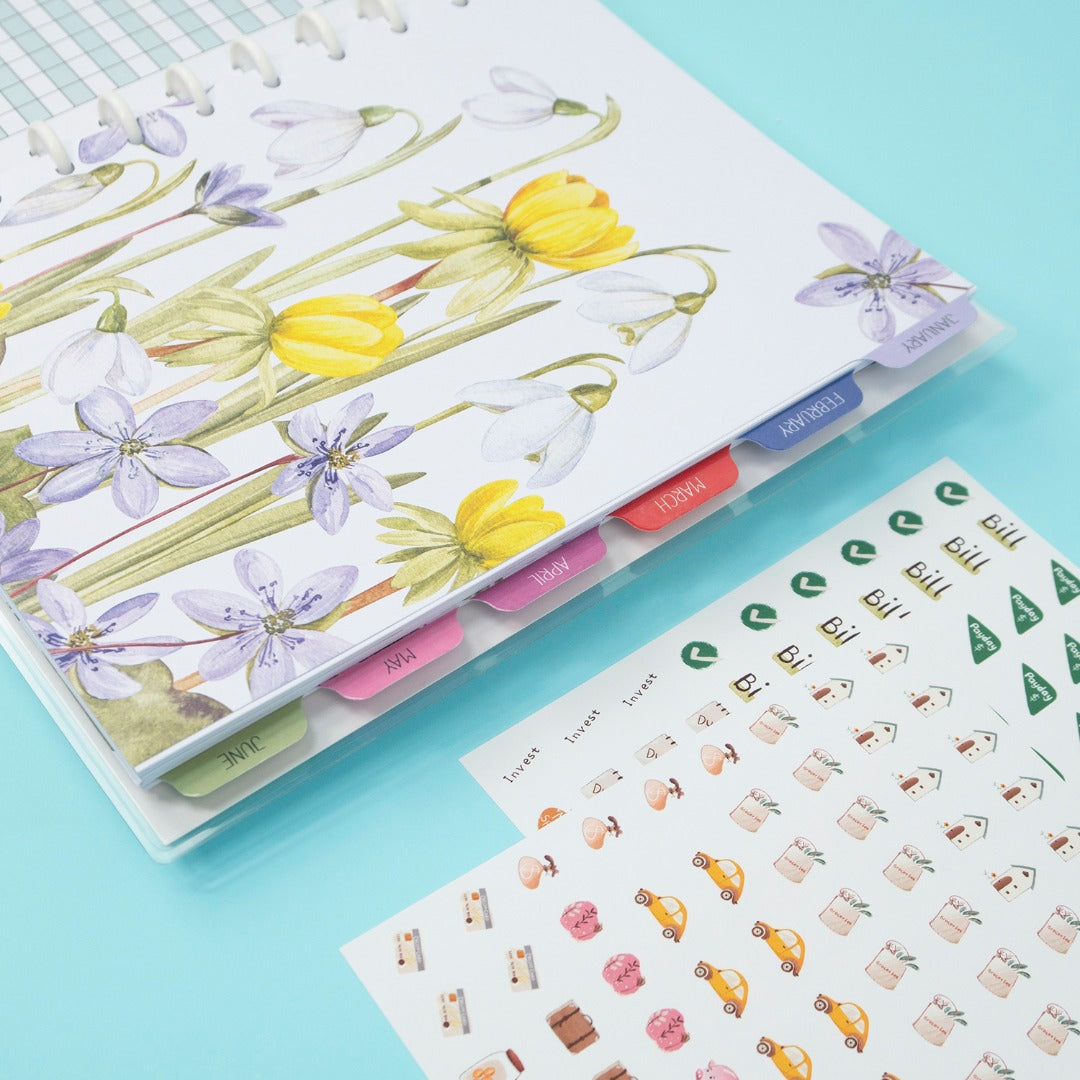 Beautiful Budget Workbook - Watercolor Floral Full Size