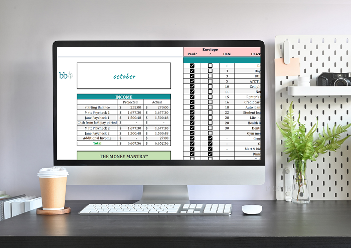 The Money Mantra™ Budget Template for Google Sheets