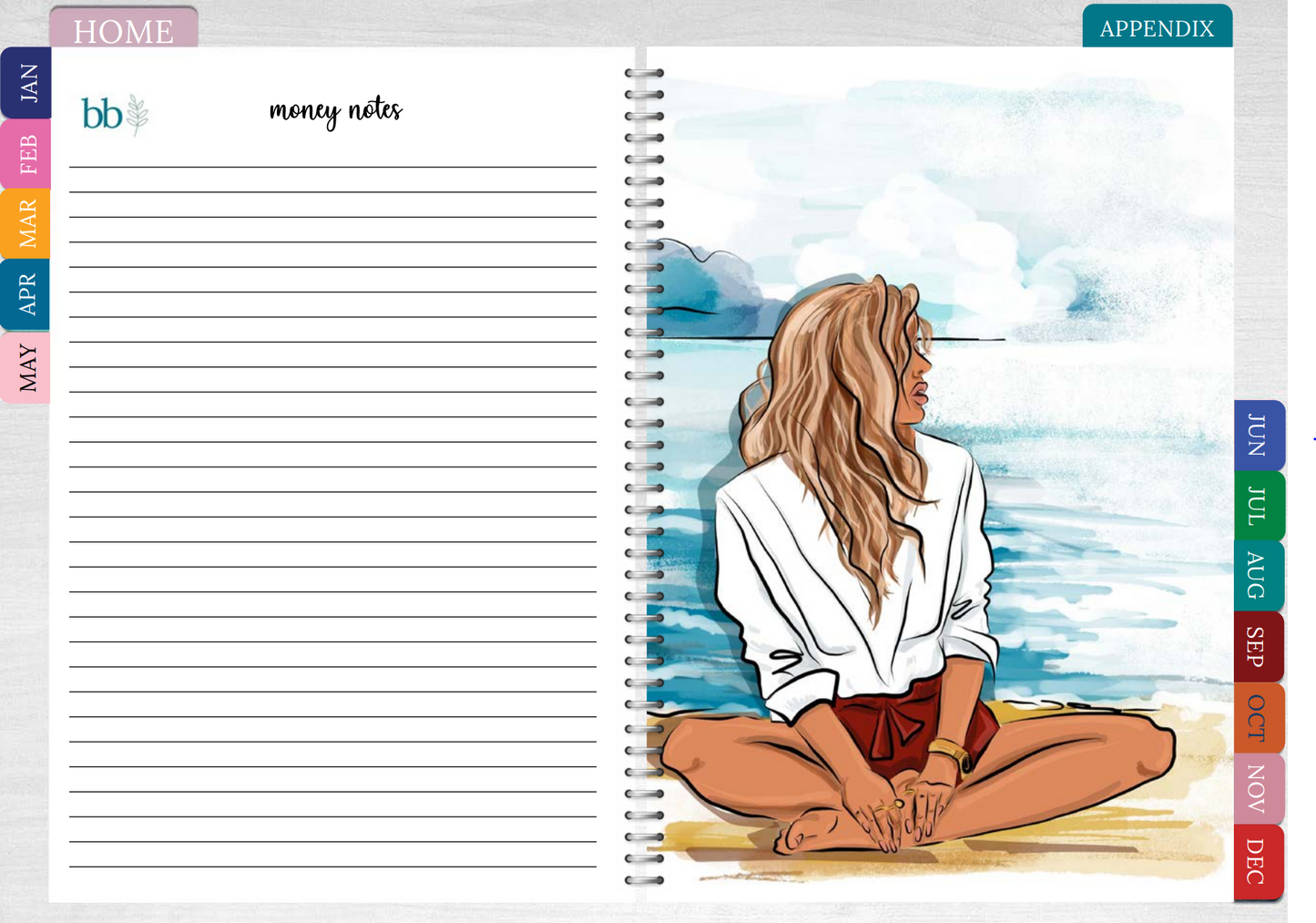 Beautiful Budget Workbook™ (Teal Design)