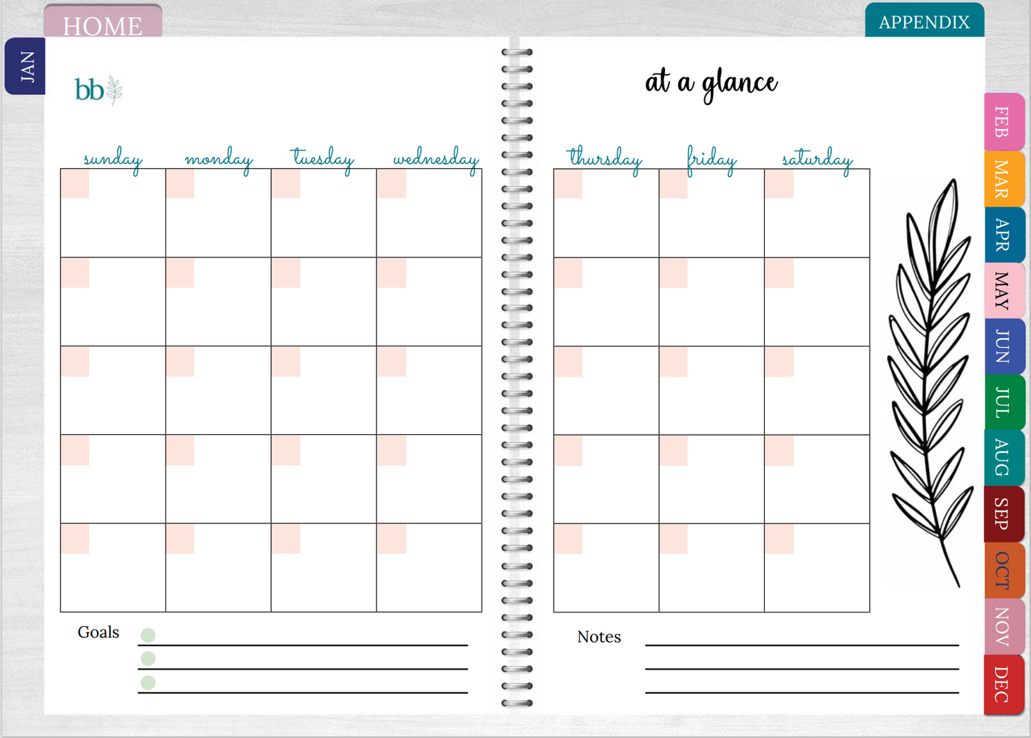 Beautiful Budget Workbook™ (Teal Design)