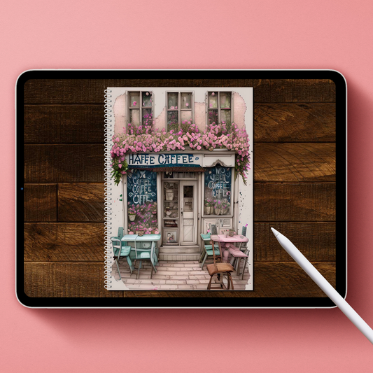 2025 8-Part Budget Planner - Tablet Edition - French Cafe