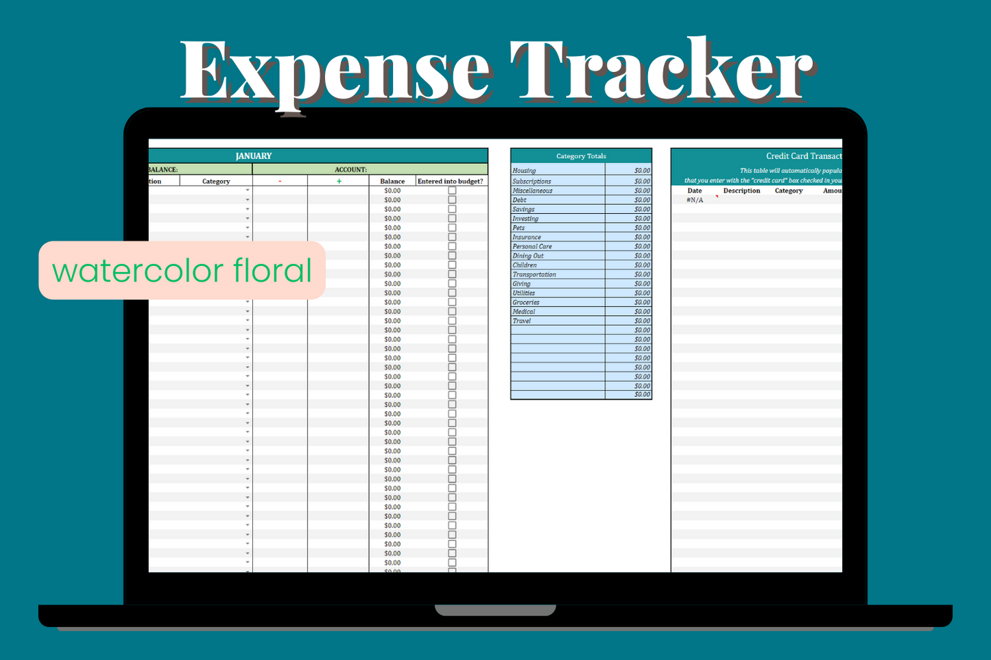 8-Part Budget Template for Google Sheets