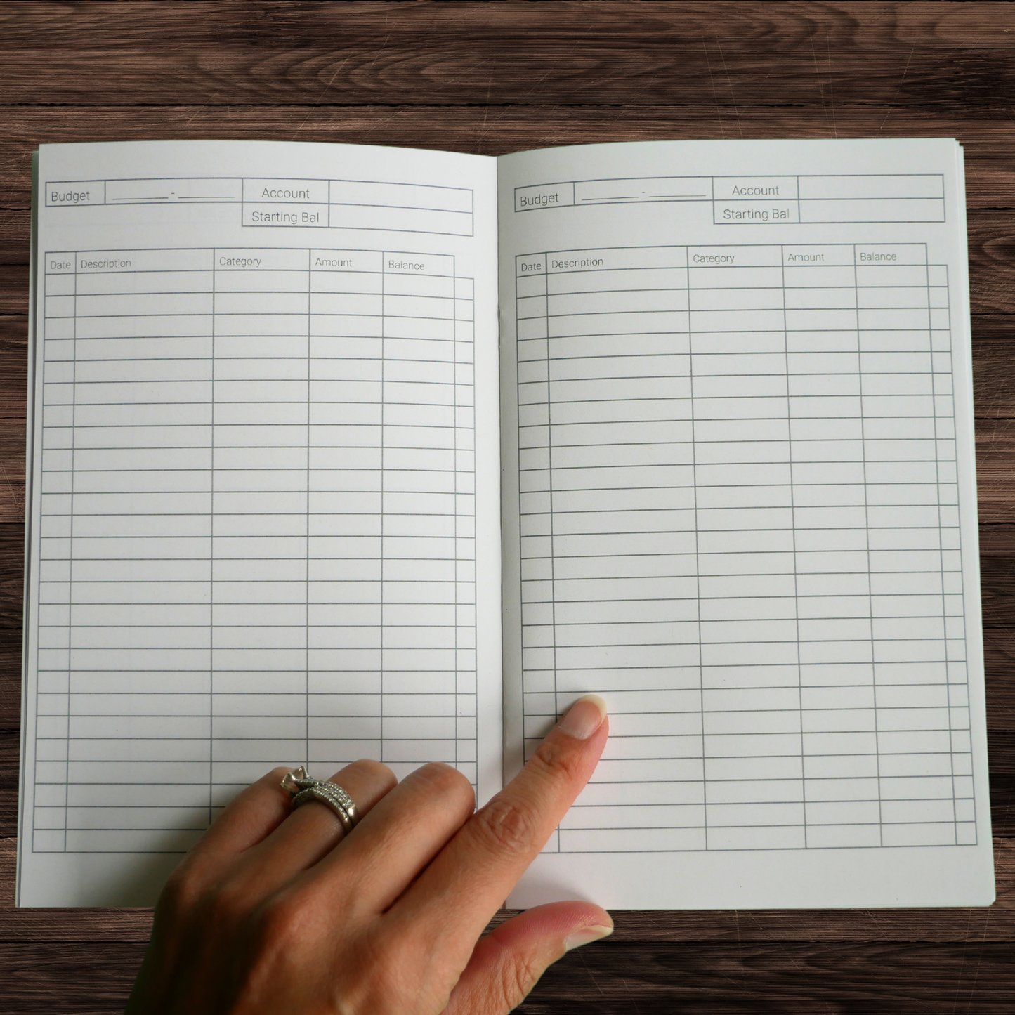 Expense Tracker Booklet - French Cafe