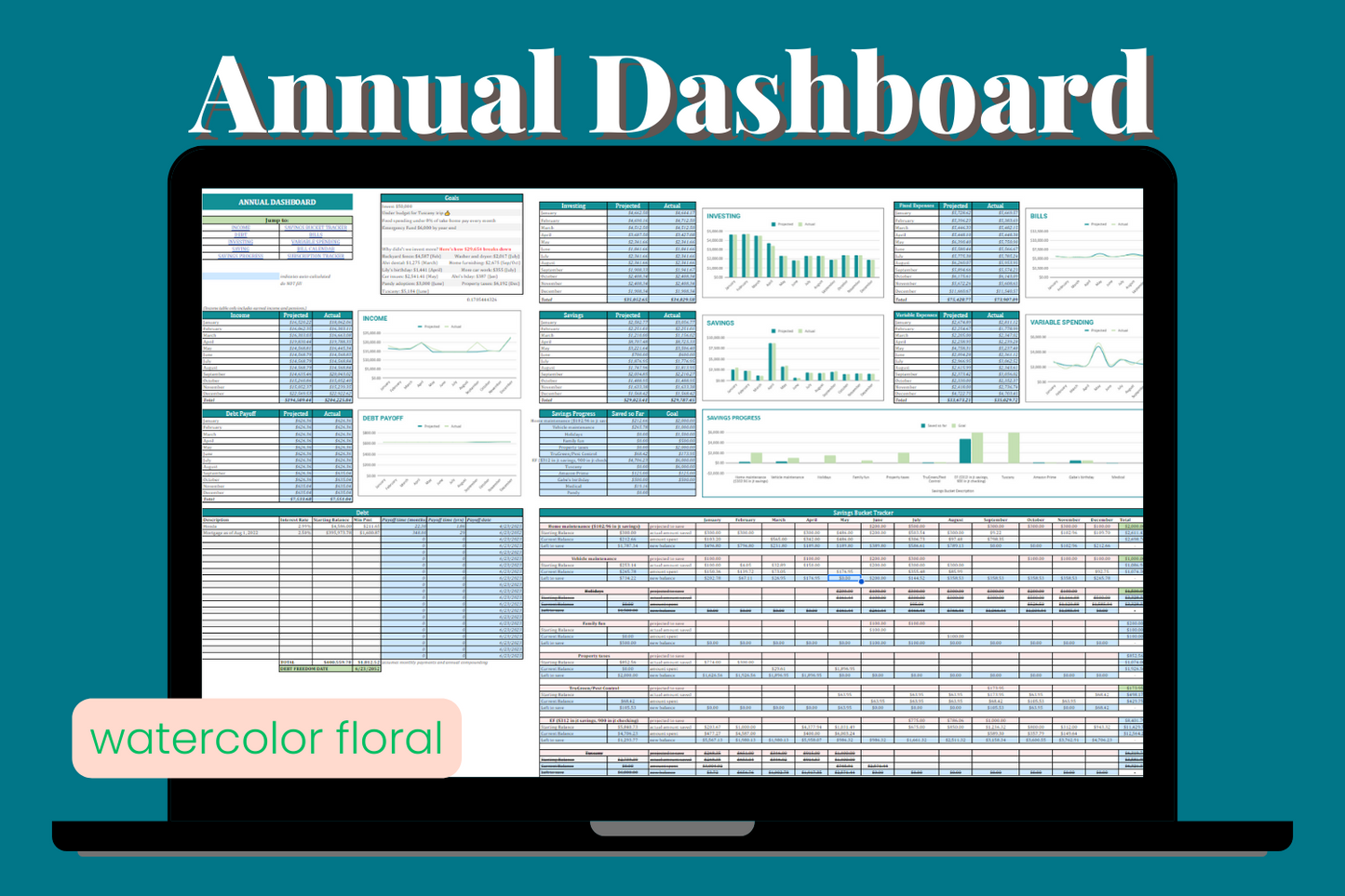 8-Part Budget Template for Google Sheets