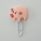 Piggy Bank Paper Clip Bookmark